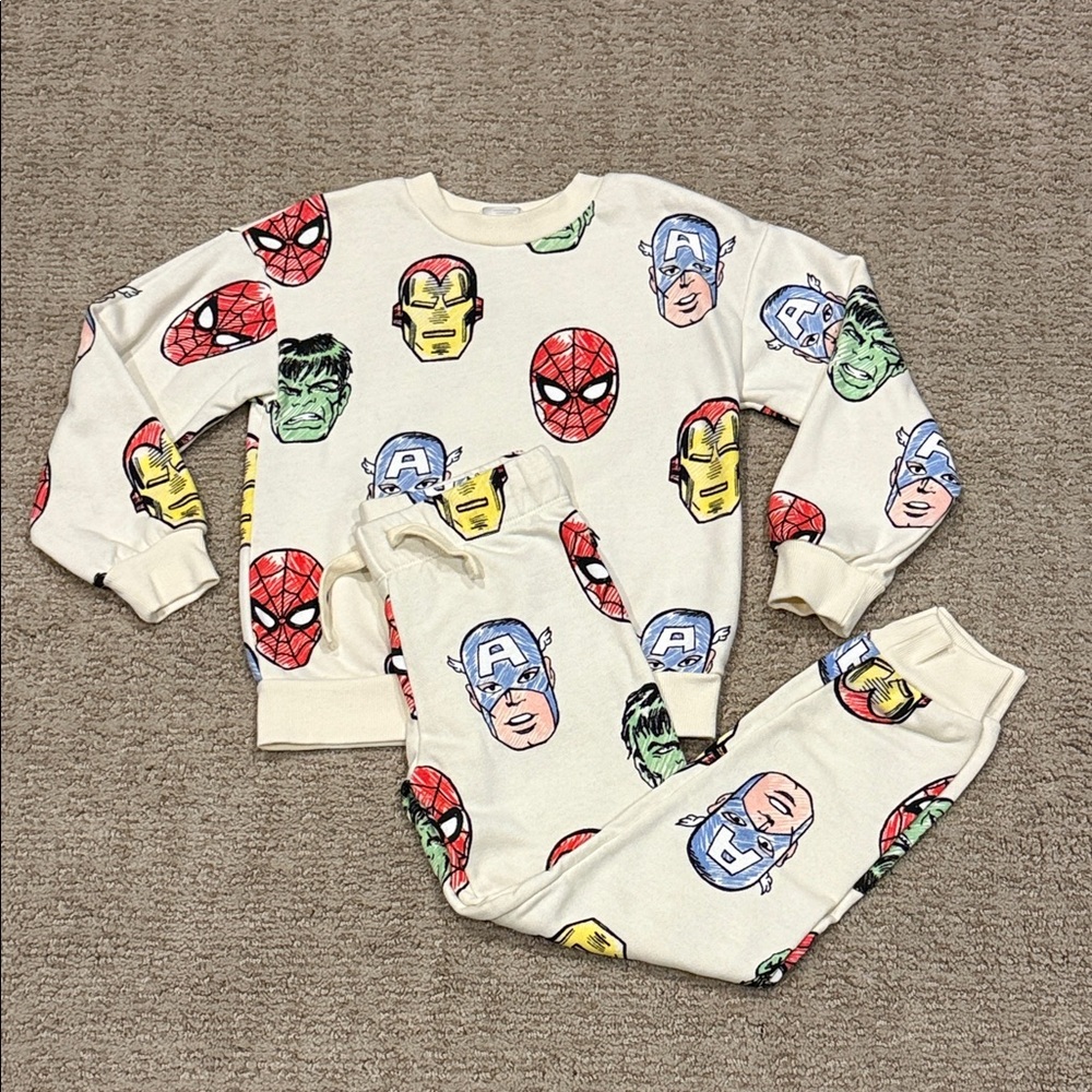 H&M Marvel Superhero Sweatshirt and Pants Set